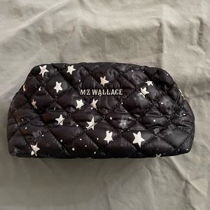 MZ Wallace Silver star print cosmetic bag